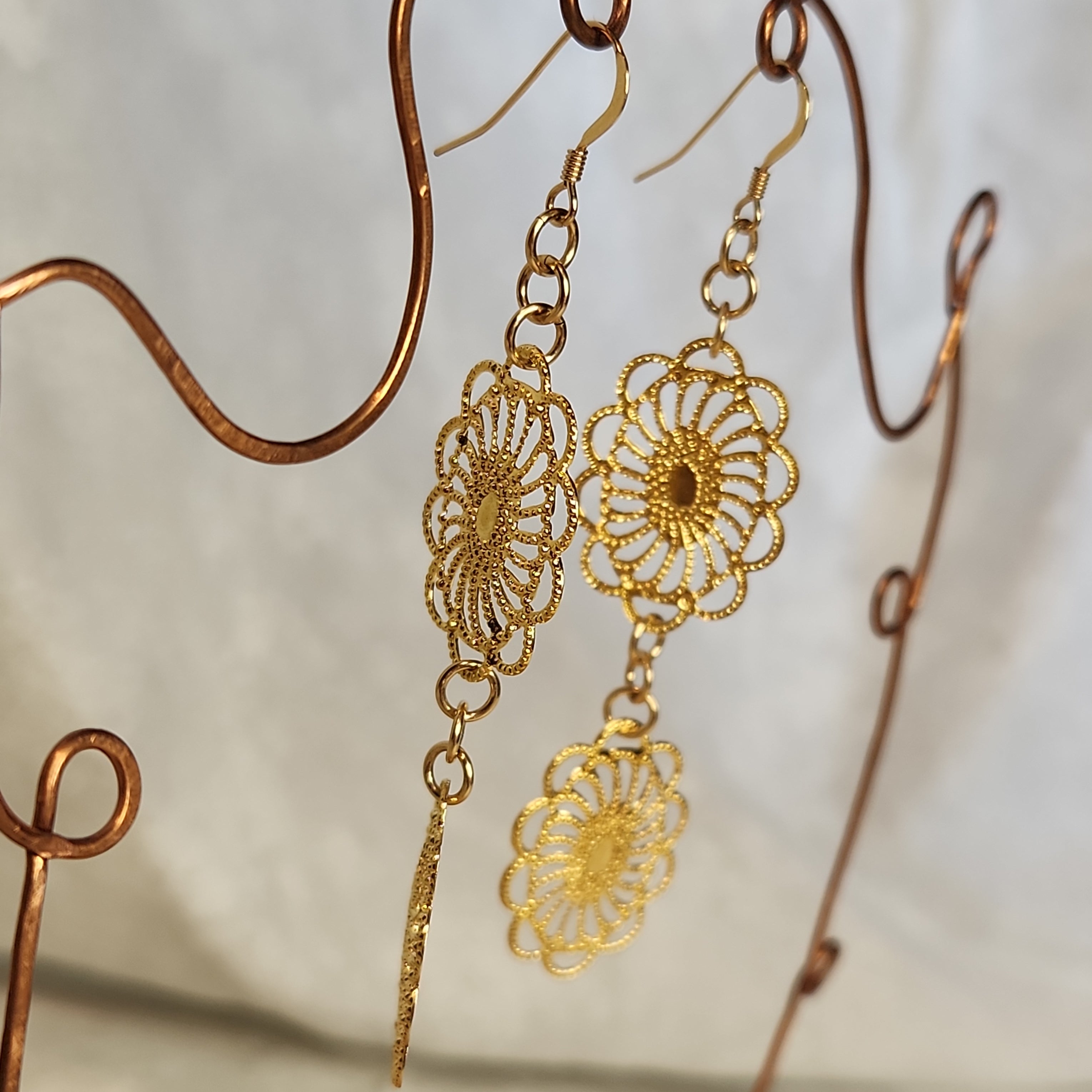Buy/Send Estele - Elegant Rose Gold Earrings Bracelet Set Online- FNP